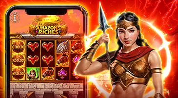 Amazons Riches: ES Games’ Adventure Slot Arrives with Fiery Shields, Female Warriors, and Stacked Power!