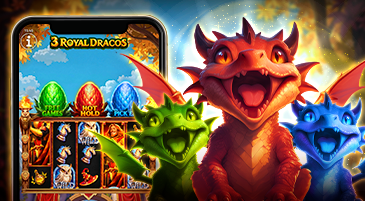 ES Games Releases 3 Royal Dracos: A Fantasy Slot Ruled by Dragons and Magic!