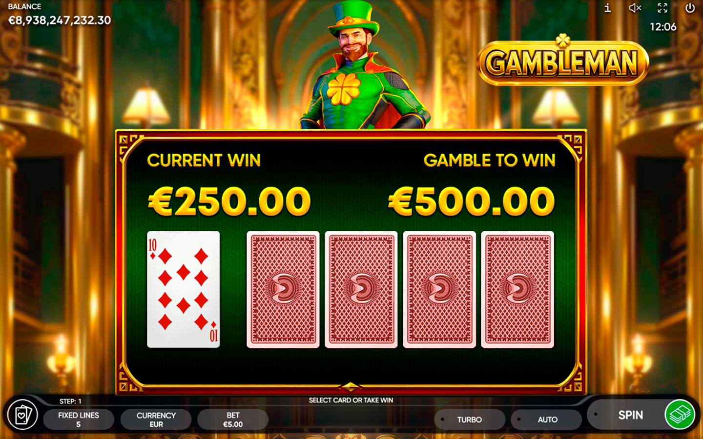 Play Gambleman slot by top casino game developer!