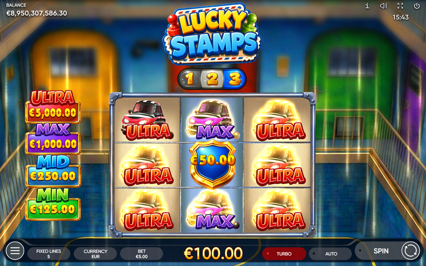 Play Lucky Stamps slot by top casino game developer!