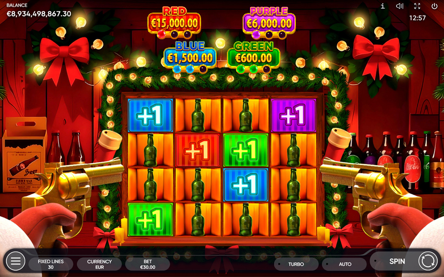 Play Bad Santa slot by top casino game developer!