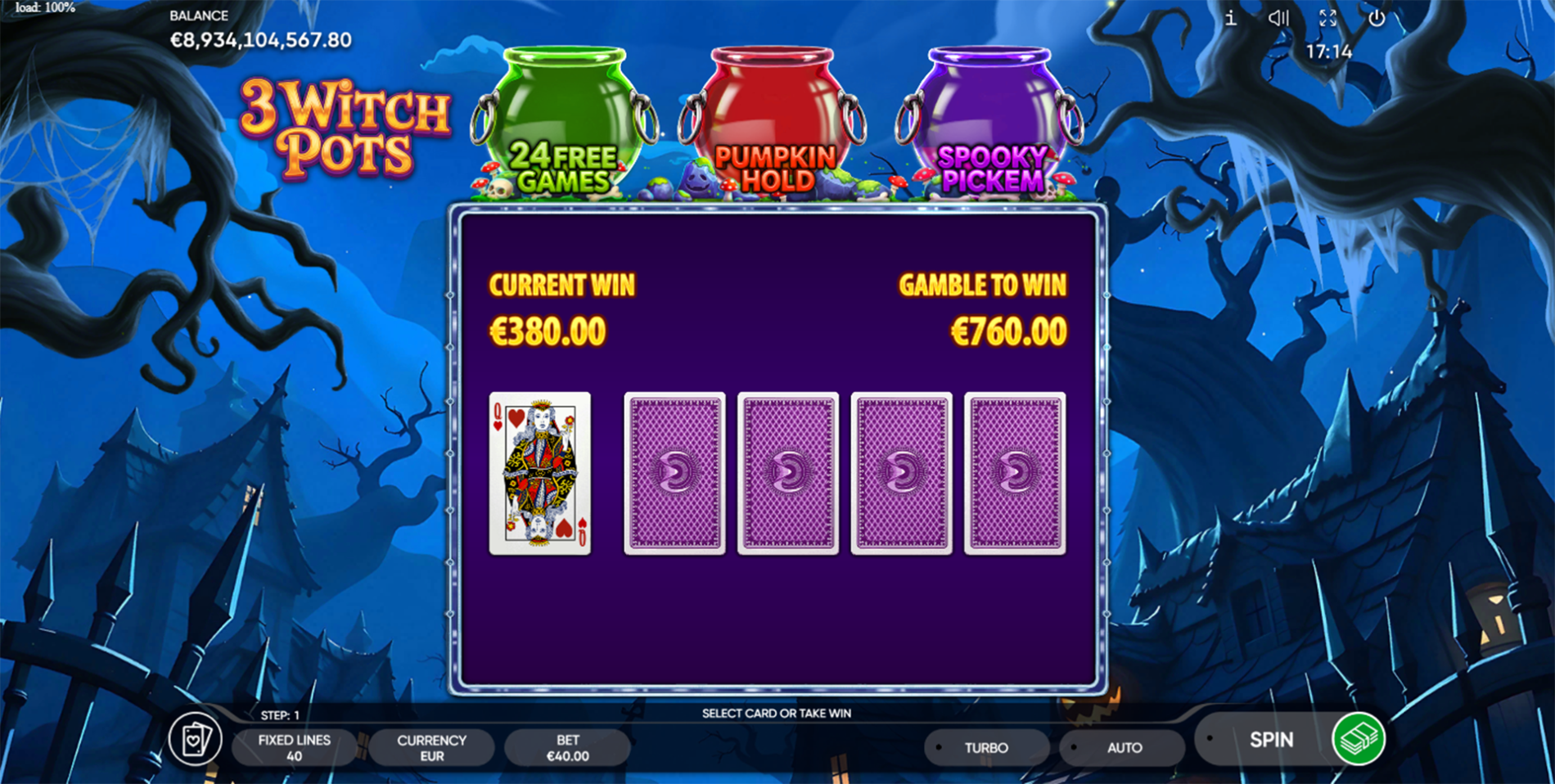 Play 3 Witch Pots slot by top casino game developer!