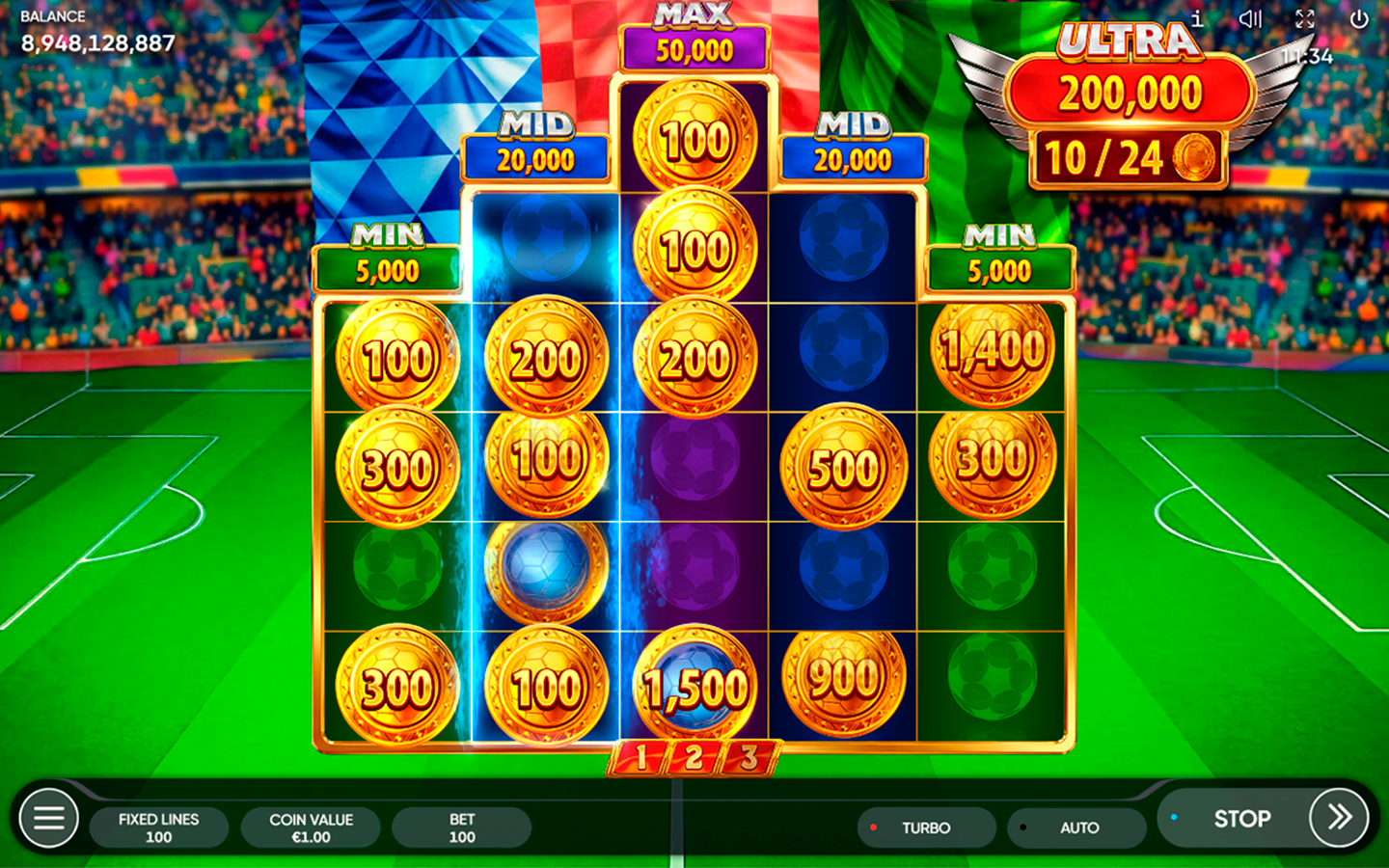 Play Football 2026 slot by top casino game developer!