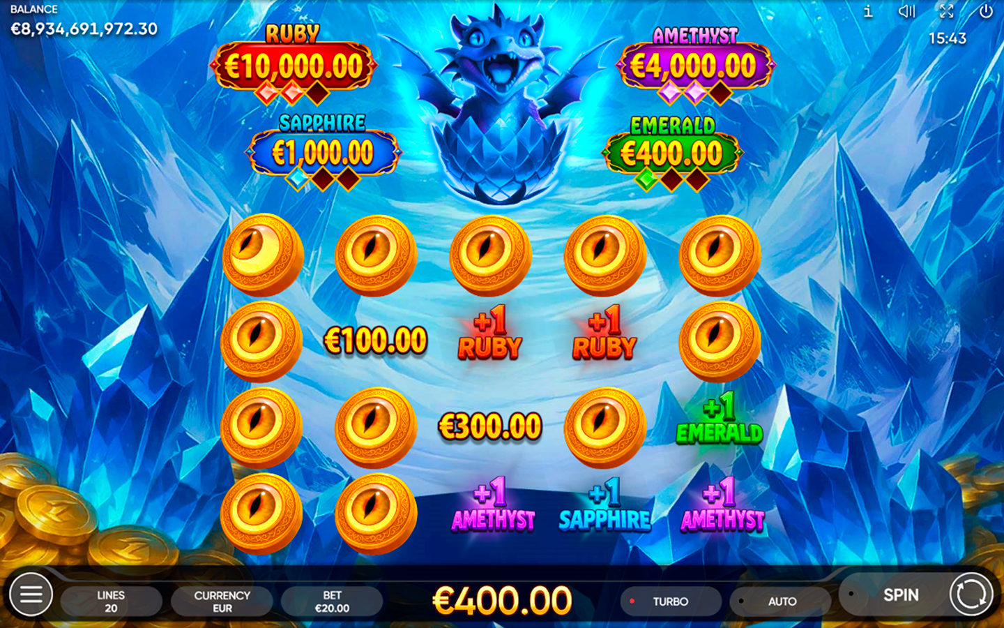 Play 3 Royal Dracos slot by top casino game developer!