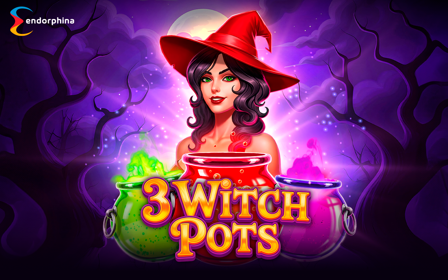 Play 3 Witch Pots slot by top casino game developer!