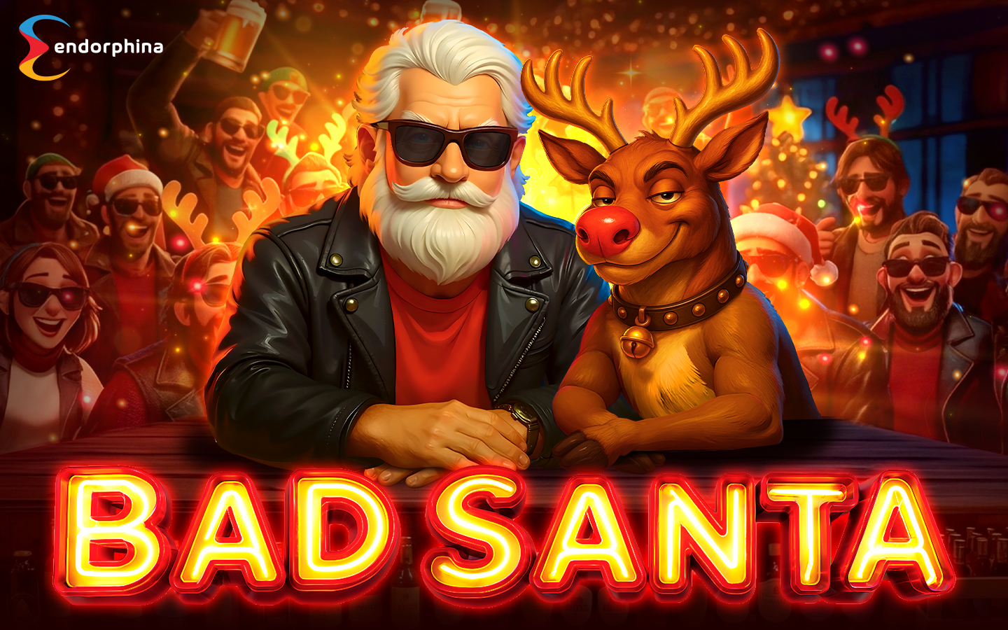 Play Bad Santa slot by top casino game developer!