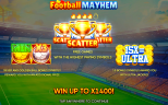 Play Football Mayhem slot by top casino game developer!