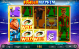 Play Football Mayhem slot by top casino game developer!