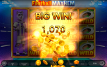 Play Football Mayhem slot by top casino game developer!