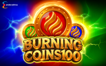 Play Burning coins 100 slot by top casino game developer!